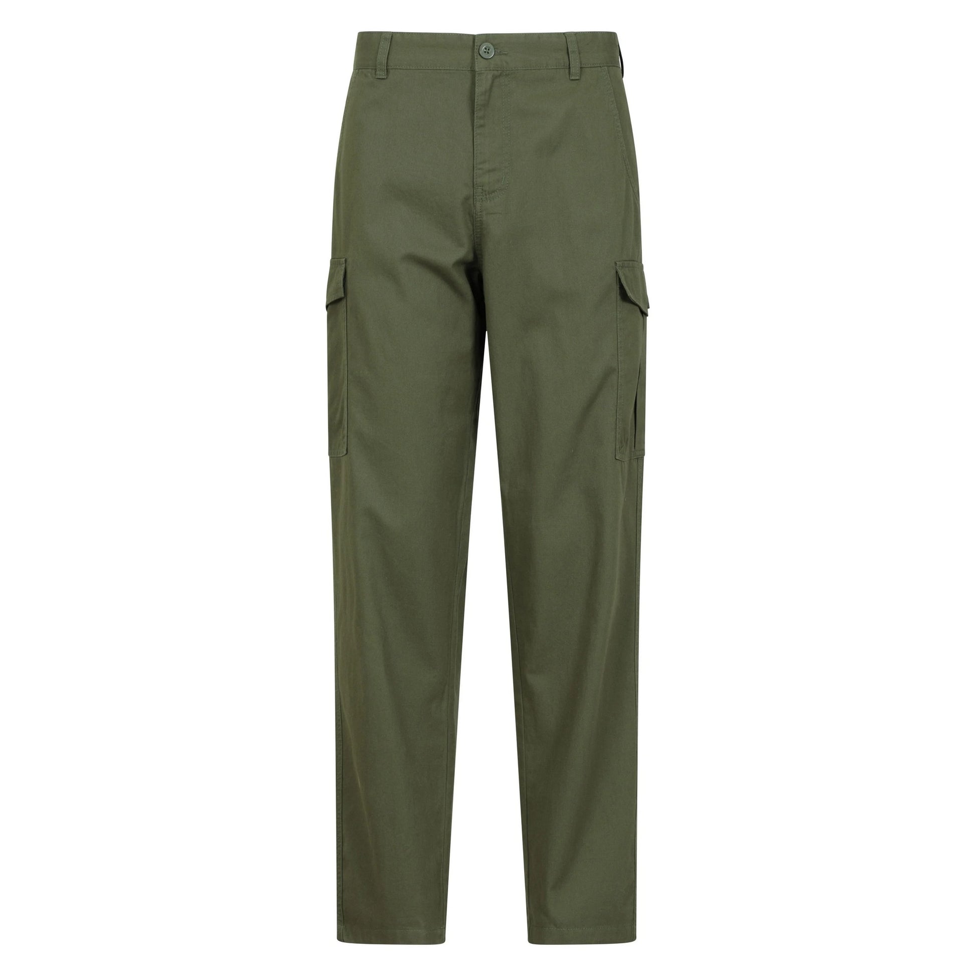 Light Khaki - Front - Mountain Warehouse Mens Lakeside Cargo Trousers