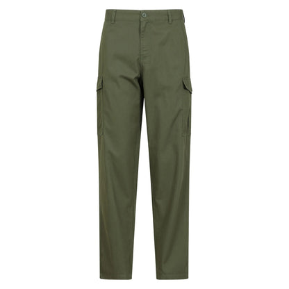 Light Khaki - Front - Mountain Warehouse Mens Lakeside Cargo Trousers
