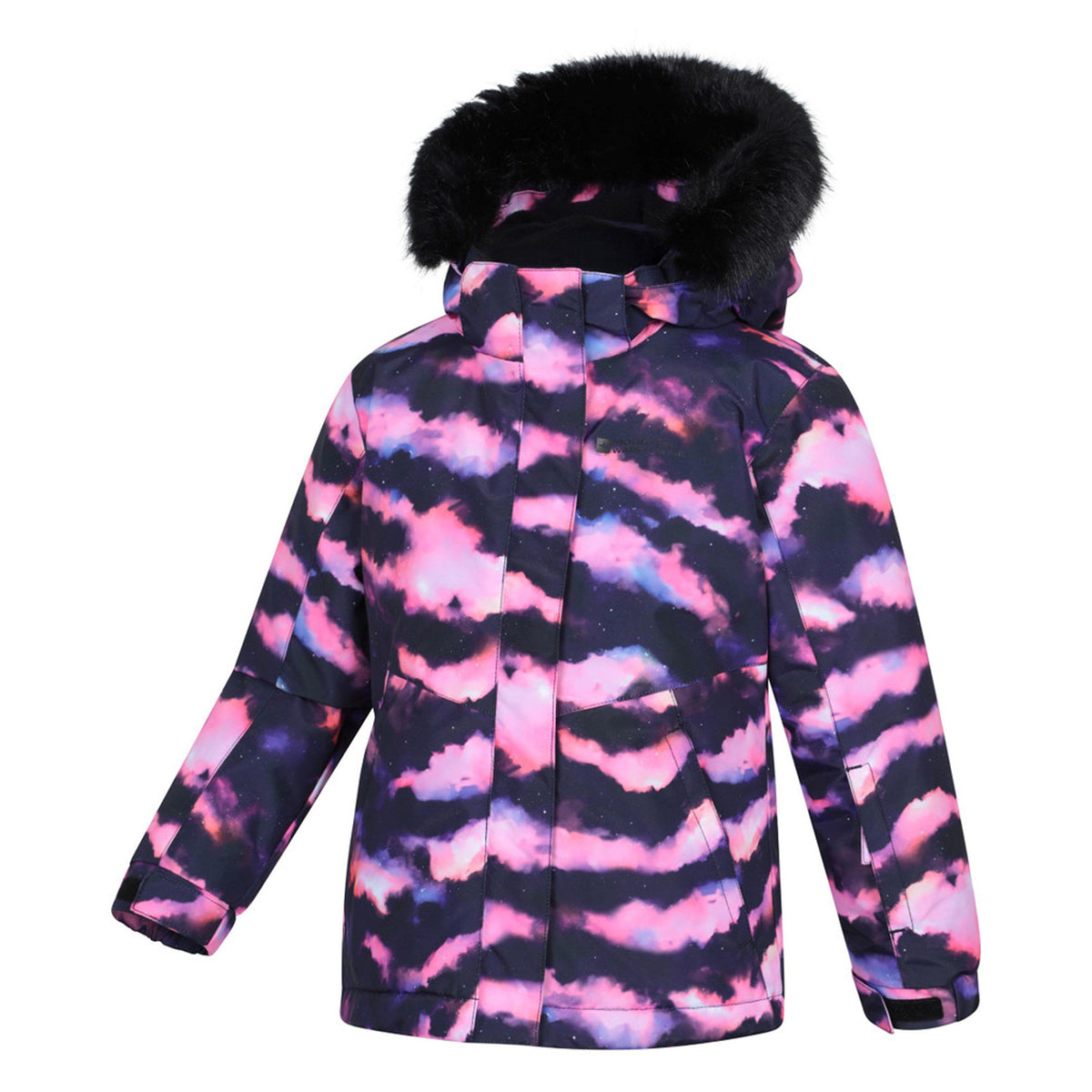 Pink - Lifestyle - Mountain Warehouse Childrens-Kids Glacial Floral Water Resistant Jacket