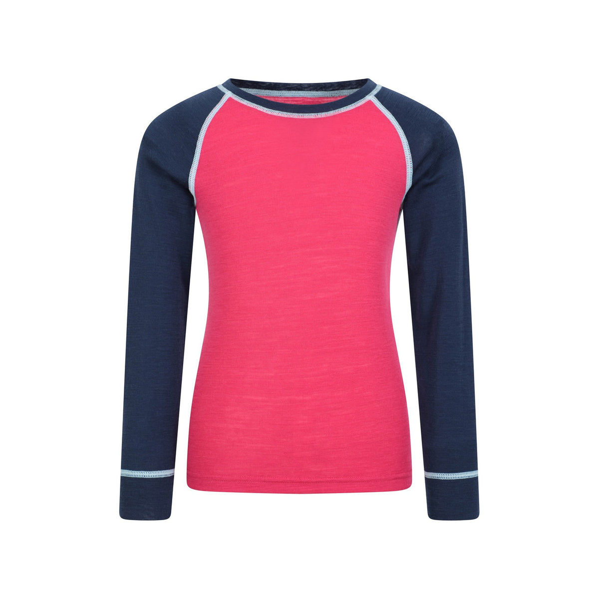 Purple - Side - Mountain Warehouse Childrens-Kids Merino II Base Layer Set