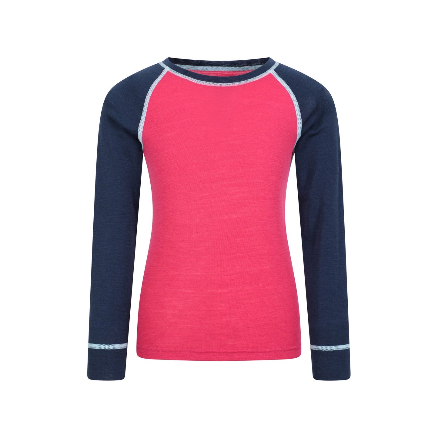 Purple - Side - Mountain Warehouse Childrens-Kids Merino II Base Layer Set