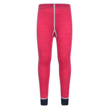 Purple - Close up - Mountain Warehouse Childrens-Kids Merino II Base Layer Set