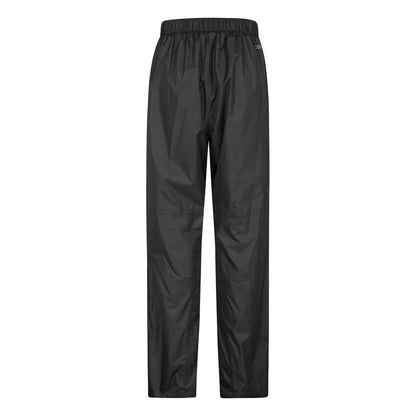 Black - Back - Mountain Warehouse Mens Spray Waterproof Trousers