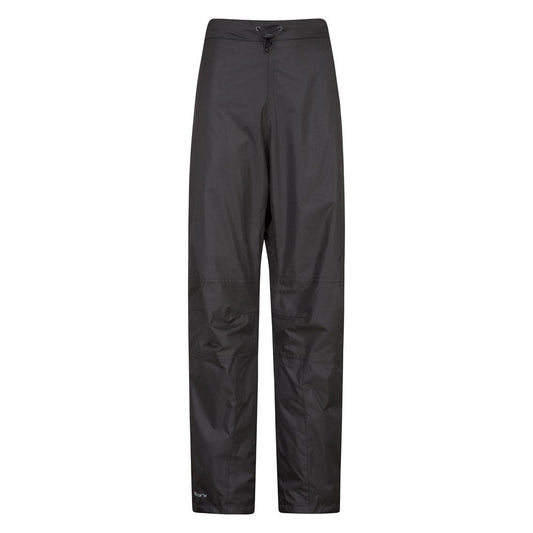 Black - Front - Mountain Warehouse Mens Spray Waterproof Trousers