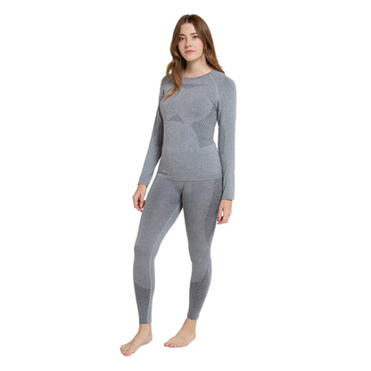 Light Grey - Pack Shot - Mountain Warehouse Womens-Ladies Off Piste II Base Layer Top