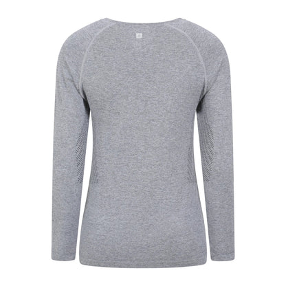 Light Grey - Back - Mountain Warehouse Womens-Ladies Off Piste II Base Layer Top