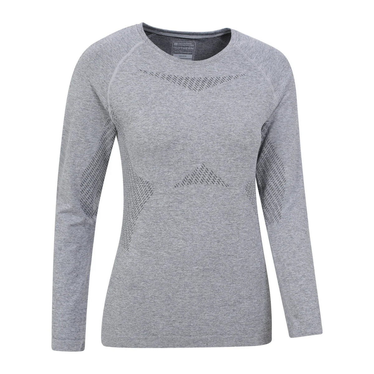Light Grey - Side - Mountain Warehouse Womens-Ladies Off Piste II Base Layer Top