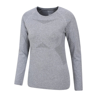 Light Grey - Lifestyle - Mountain Warehouse Womens-Ladies Off Piste II Base Layer Top