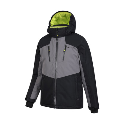 Grey - Side - Mountain Warehouse Childrens-Kids Galactic II Extreme Ski Jacket
