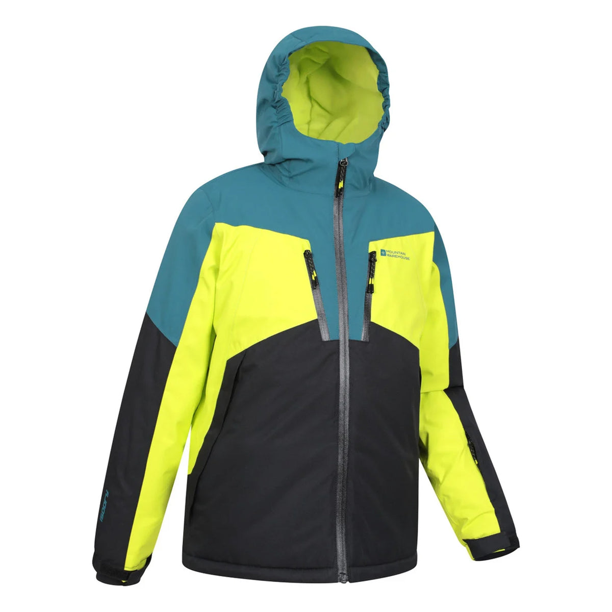 Green - Side - Mountain Warehouse Childrens-Kids Galactic II Extreme Ski Jacket