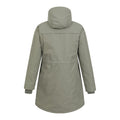 Khaki Green - Back - Mountain Warehouse Womens-Ladies Acorn Waterproof Borg Lined Padded Parka