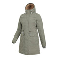 Khaki Green - Side - Mountain Warehouse Womens-Ladies Acorn Waterproof Borg Lined Padded Parka