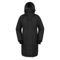 Black - Front - Mountain Warehouse Womens-Ladies Amethyst Long Maternity Padded Jacket