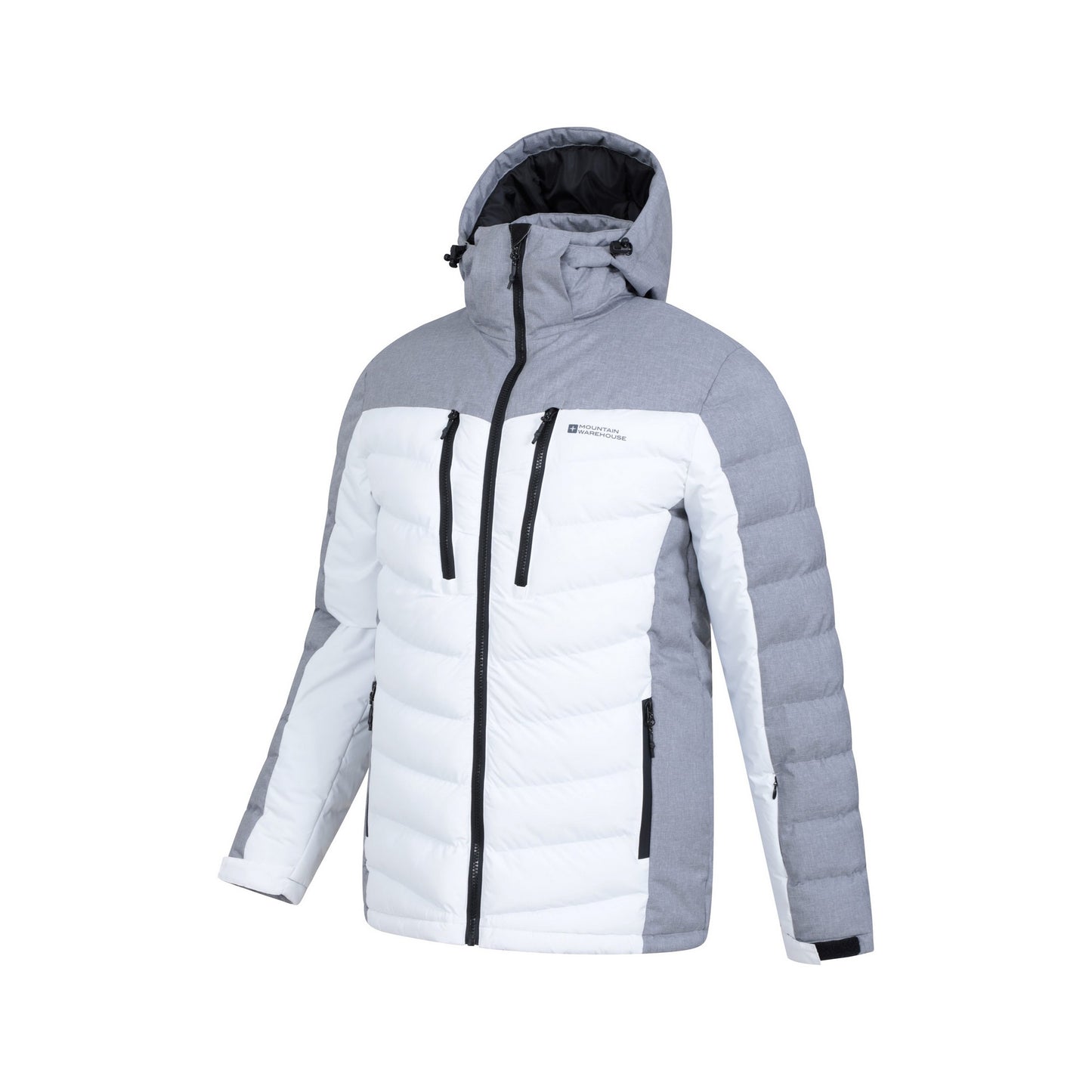 White - Side - Mountain Warehouse Mens Vulcan III Ski Jacket