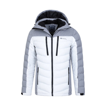 White - Pack Shot - Mountain Warehouse Mens Vulcan III Ski Jacket