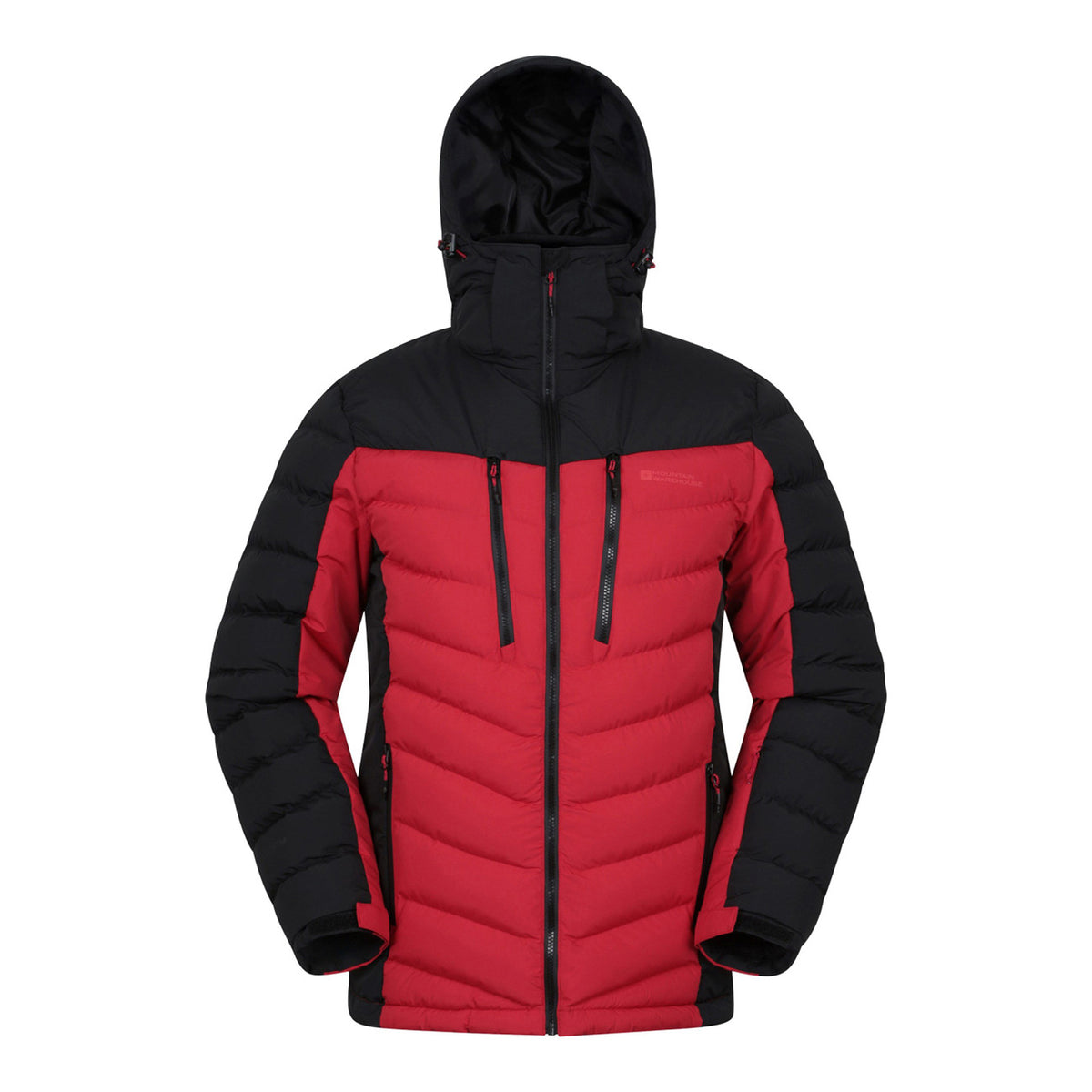 Red - Front - Mountain Warehouse Mens Vulcan III Ski Jacket