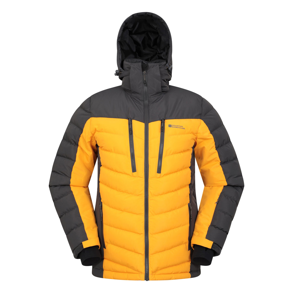 Mustard - Front - Mountain Warehouse Mens Vulcan III Ski Jacket