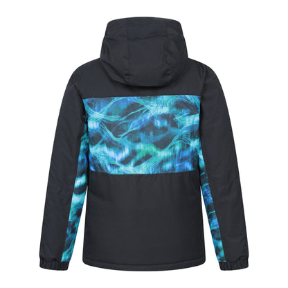 Dark Teal - Back - Mountain Warehouse Childrens-Kids Storm II Extreme Galaxy Ombre Ski Jacket