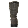 Grey - Back - Mountain Warehouse Womens-Ladies Vostok Leather Snow Boots