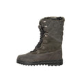 Grey - Side - Mountain Warehouse Womens-Ladies Vostok Leather Snow Boots