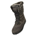 Grey - Front - Mountain Warehouse Womens-Ladies Vostok Leather Snow Boots