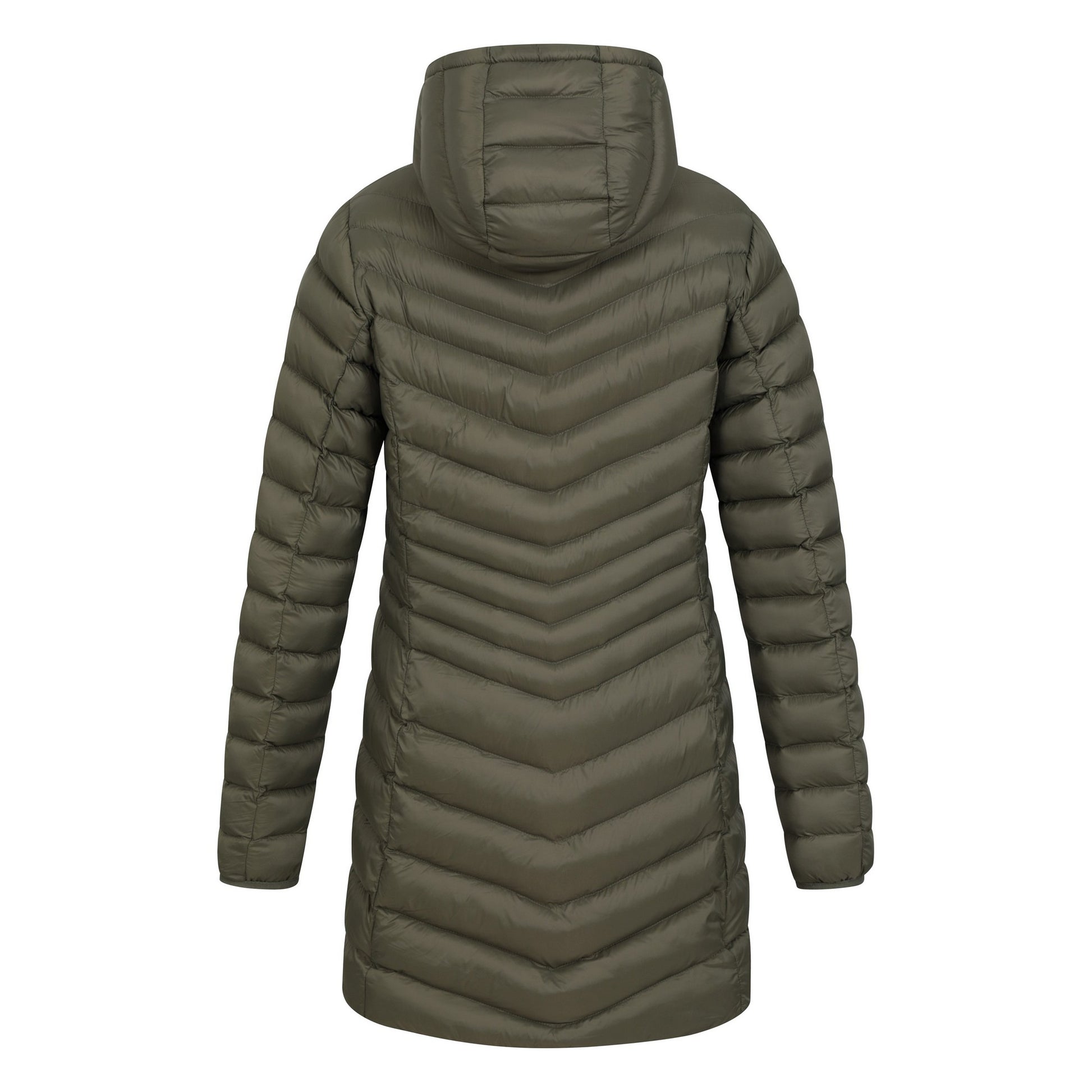 Khaki Green - Back - Mountain Warehouse Womens-Ladies Florence Faux Fur Lined Padded Jacket