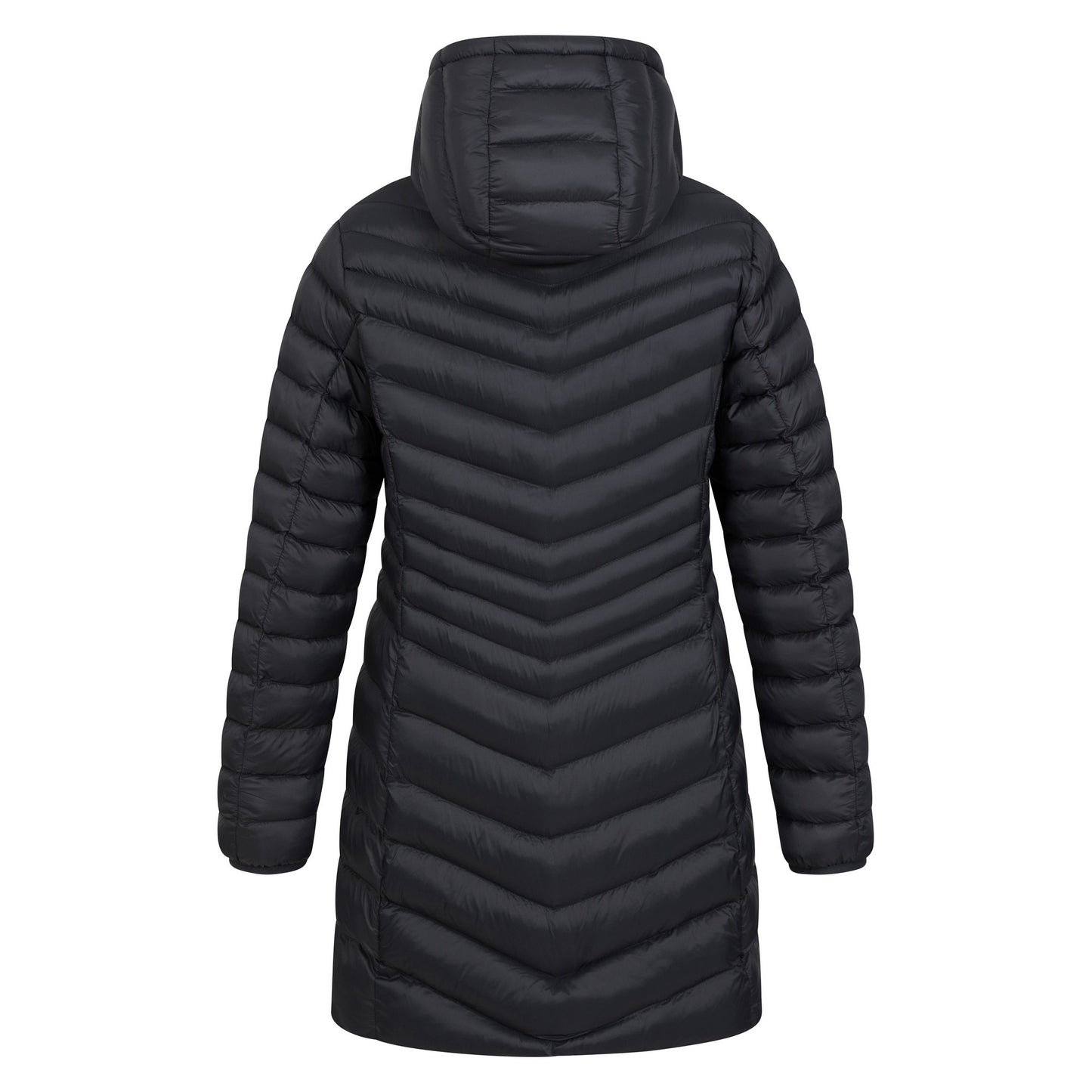 Black - Back - Mountain Warehouse Womens-Ladies Florence Faux Fur Lined Padded Jacket