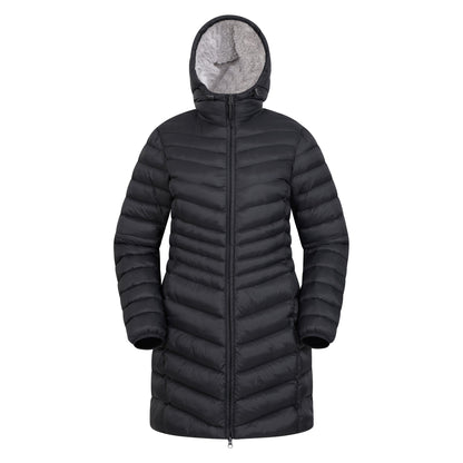 Black - Front - Mountain Warehouse Womens-Ladies Florence Faux Fur Lined Padded Jacket