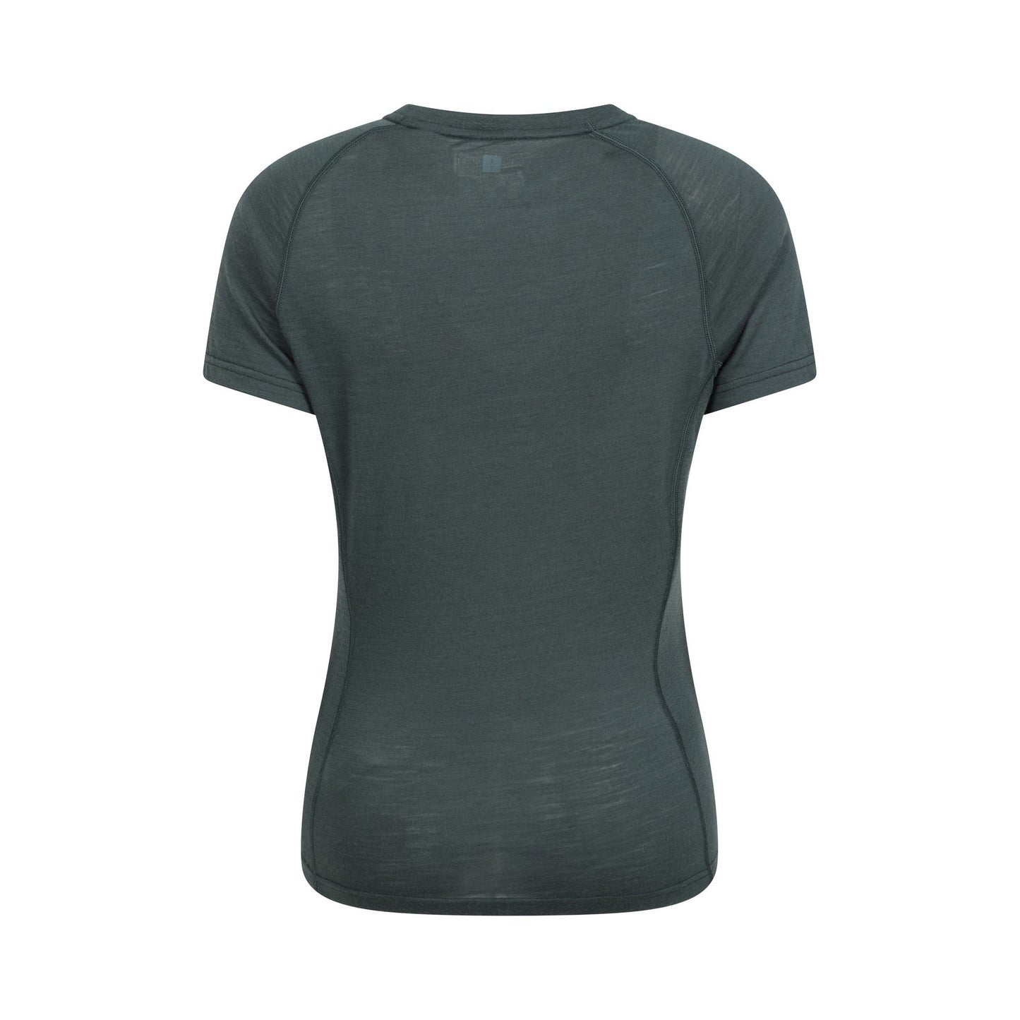 Khaki Green - Back - Mountain Warehouse Womens-Ladies Summit Merino Wool Thermal Top