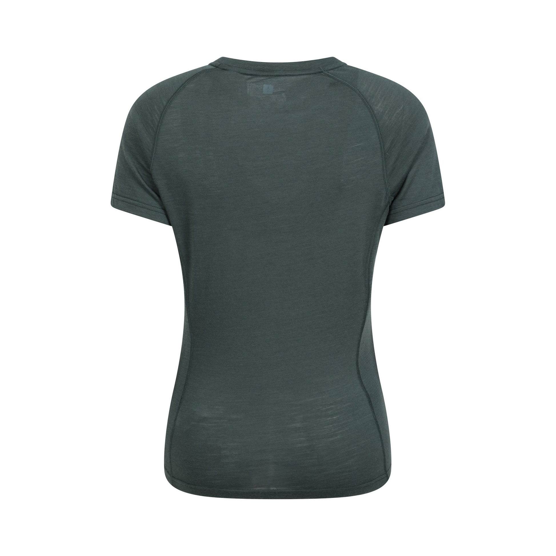 Khaki Green - Back - Mountain Warehouse Womens-Ladies Summit Merino Wool Thermal Top
