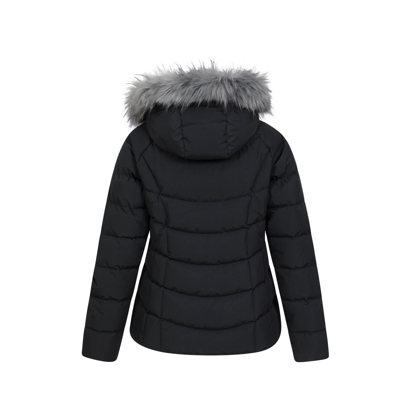 Black - Back - Mountain Warehouse Womens-Ladies Isla Extreme Short Down Jacket