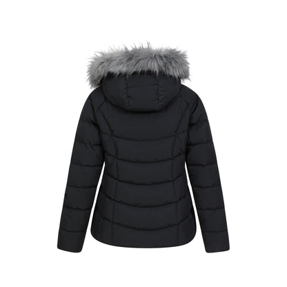 Black - Back - Mountain Warehouse Womens-Ladies Isla Extreme Short Down Jacket