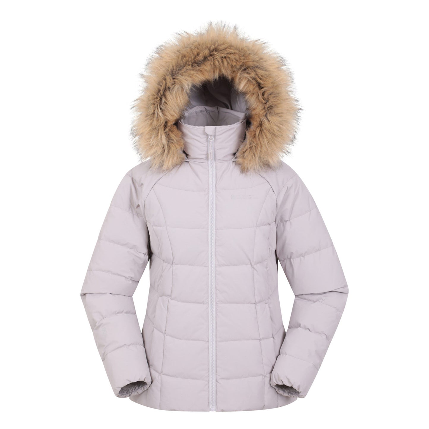 Light Beige - Front - Mountain Warehouse Womens-Ladies Isla Extreme Short Down Jacket
