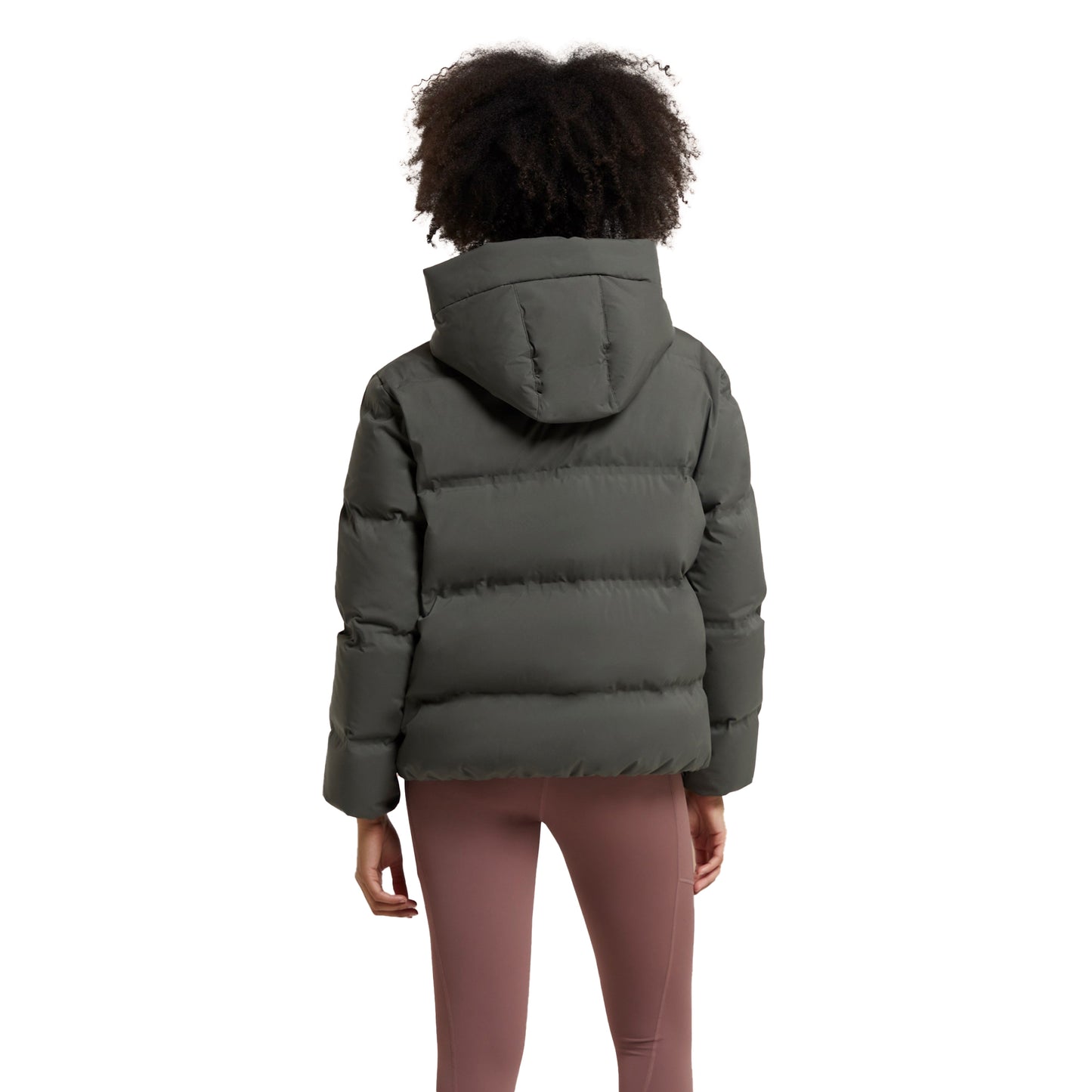 Khaki Green - Back - Active People Womens-Ladies Cosi Cloud Padded Jacket