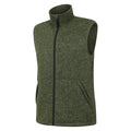 Khaki Green - Side - Mountain Warehouse Mens Idris Fleece Gilet