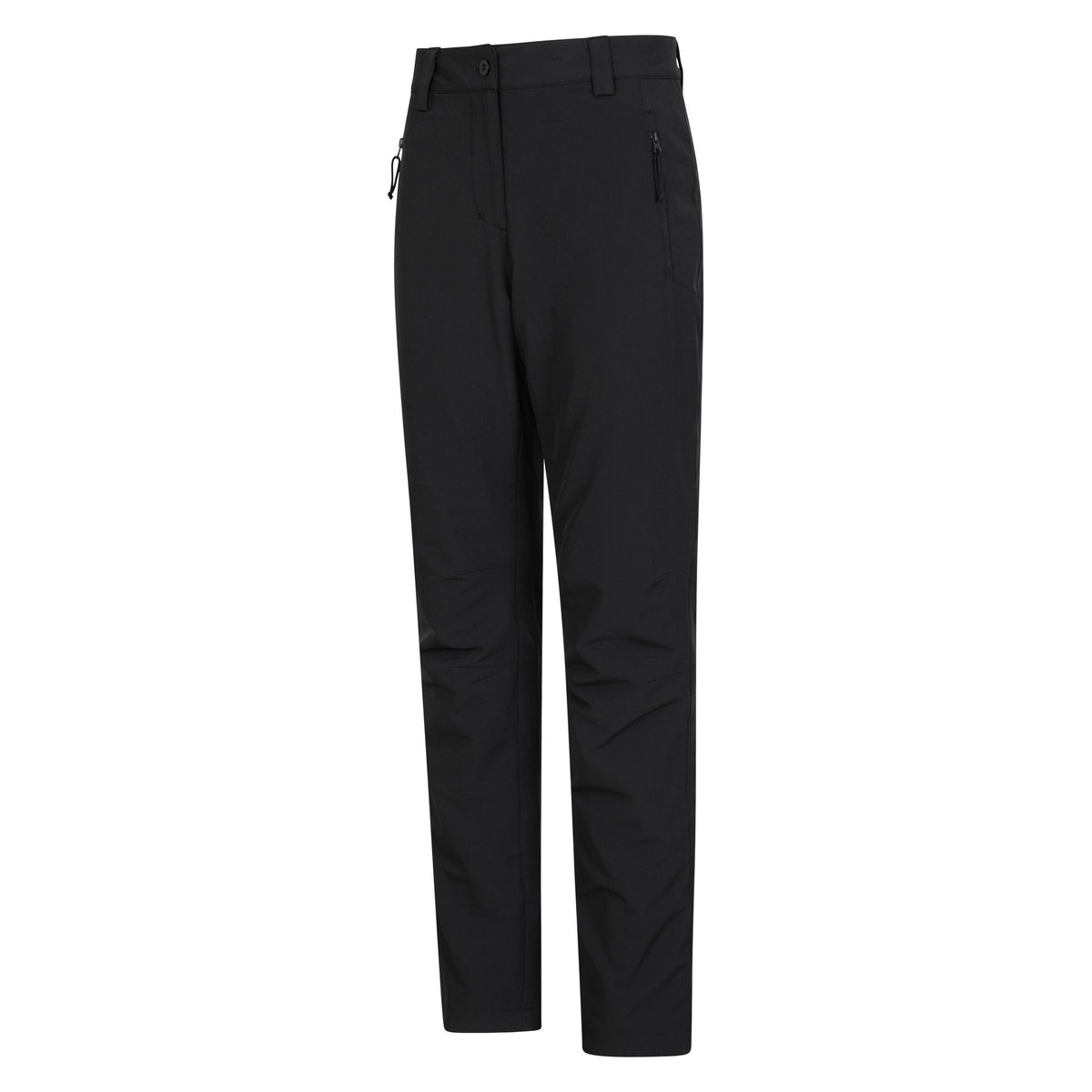 Black - Side - Mountain Warehouse Womens-Ladies Arctic II Stretch Fleece Lined Long Trousers