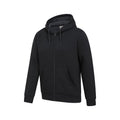 Grey - Front - Mountain Warehouse Mens Dalton Borg Lined Full Zip Hoodie