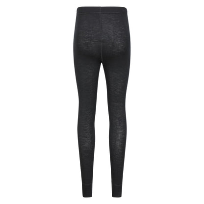 Black - Back - Mountain Warehouse Womens-Ladies Merino Wool Base Layer Bottoms (Pack of 2)