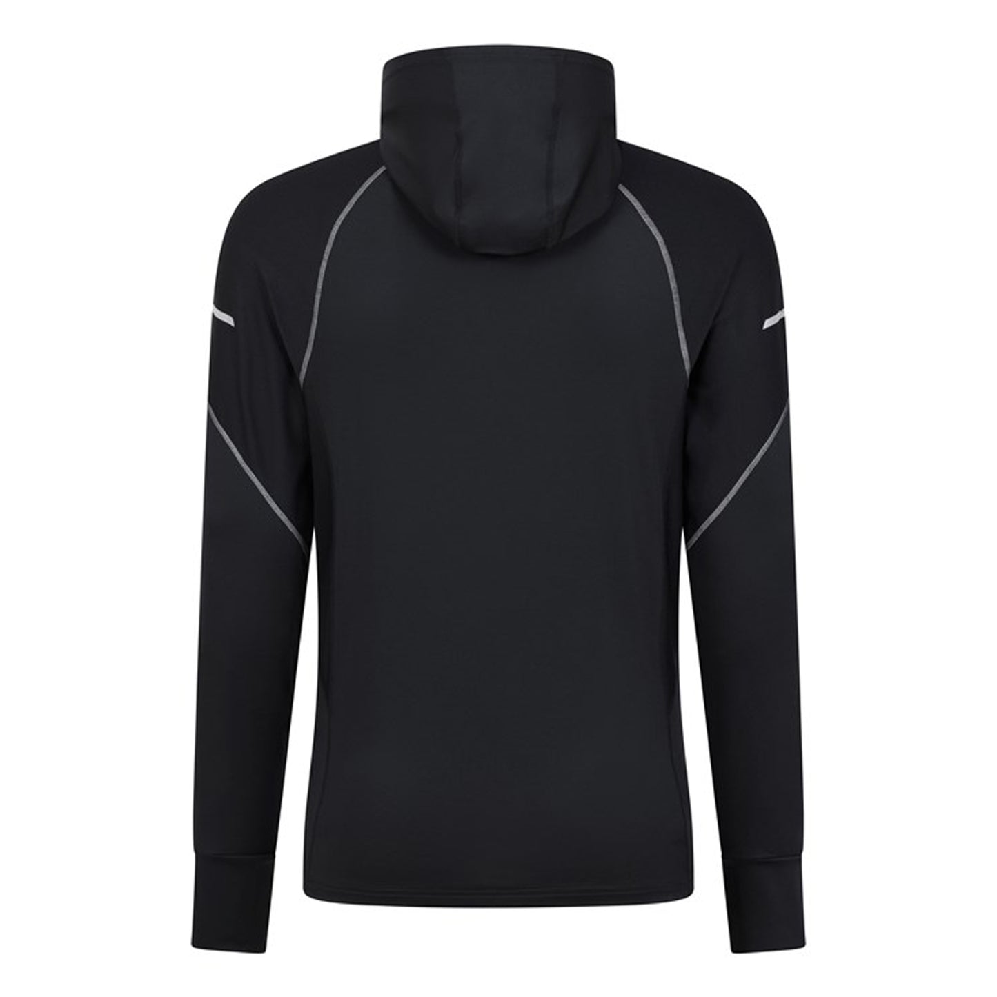 Black - Back - Mountain Warehouse Mens Control II Running Hoodie