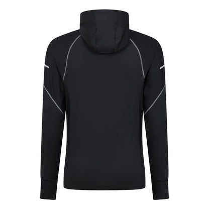 Black - Back - Mountain Warehouse Mens Control II Running Hoodie