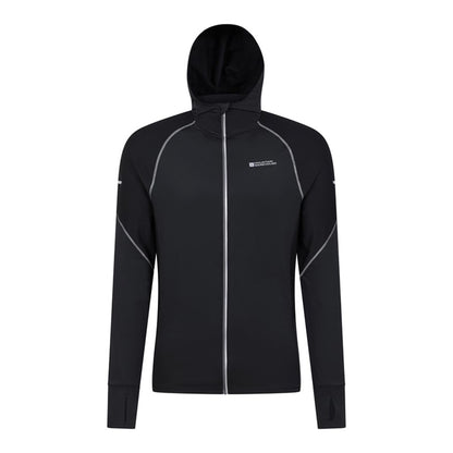 Black - Front - Mountain Warehouse Mens Control II Running Hoodie