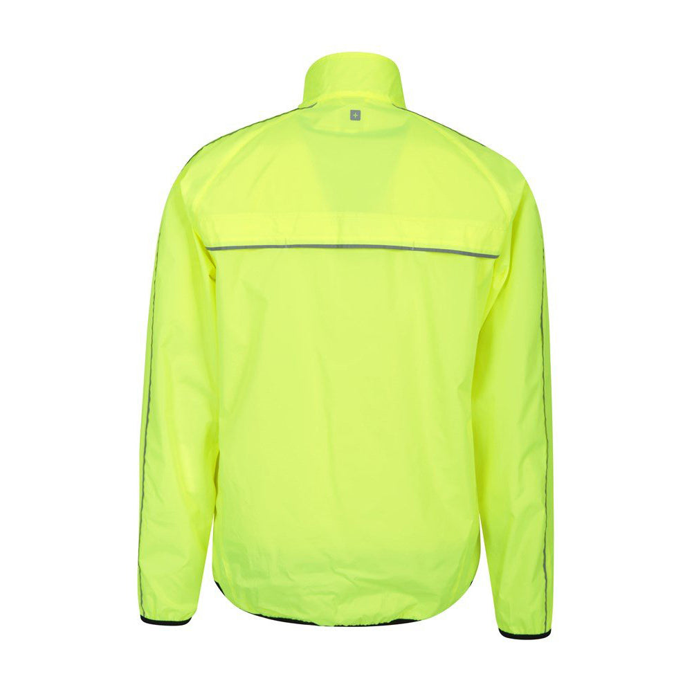 Yellow - Back - Mountain Warehouse Mens Force Reflective Water Resistant Jacket