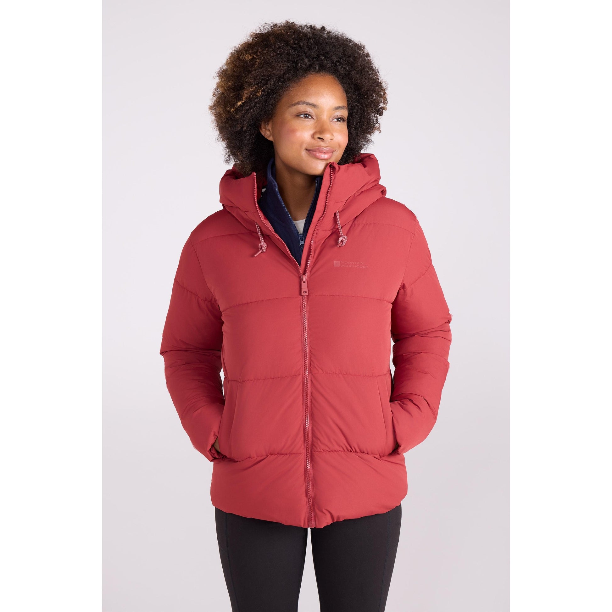 Red - Front - Mountain Warehouse Womens-Ladies Toasty Short Padded Jacket