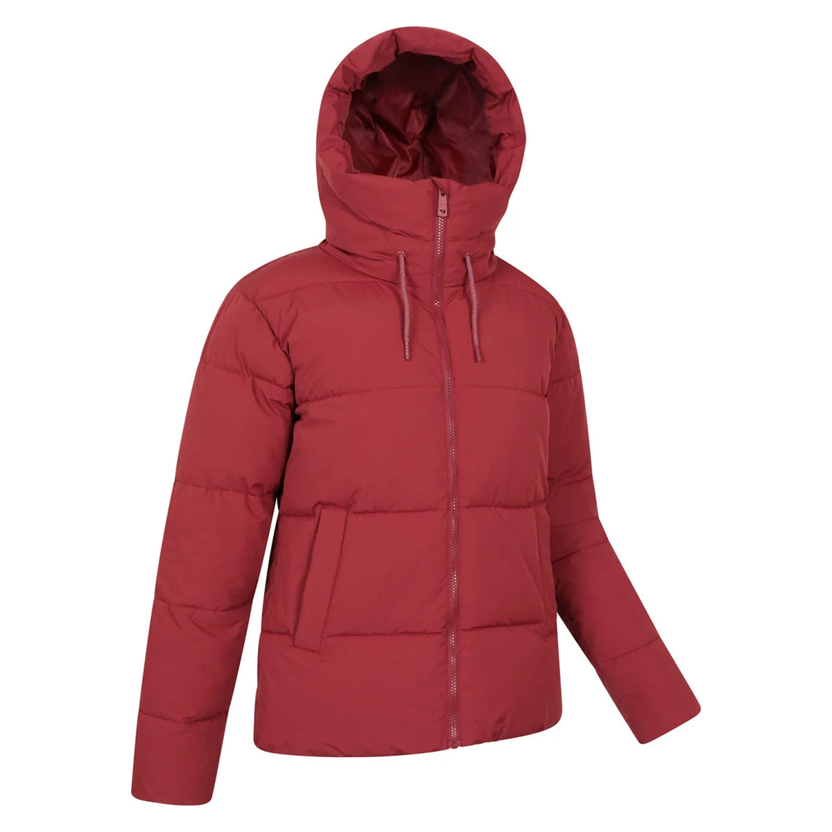 Red - Side - Mountain Warehouse Womens-Ladies Toasty Short Padded Jacket
