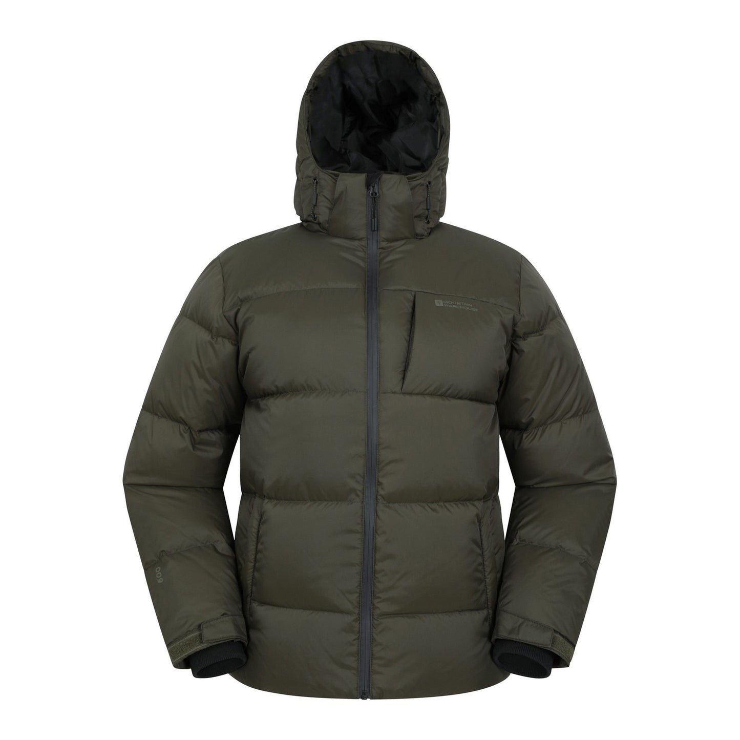 Khaki Green - Front - Mountain Warehouse Mens Frost II Extreme Down Jacket