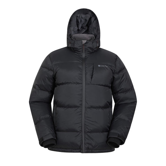 Jet Black - Front - Mountain Warehouse Mens Frost II Extreme Down Jacket