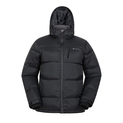 Jet Black - Front - Mountain Warehouse Mens Frost II Extreme Down Jacket