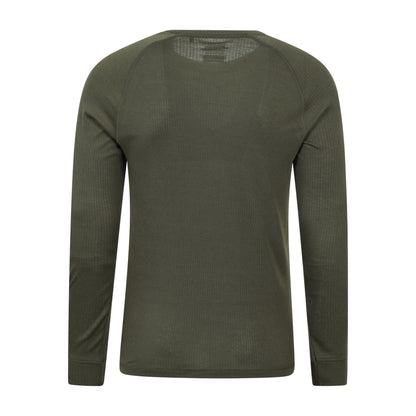 Khaki Green - Back - Mountain Warehouse Mens Talus Thermal Base Layer Set