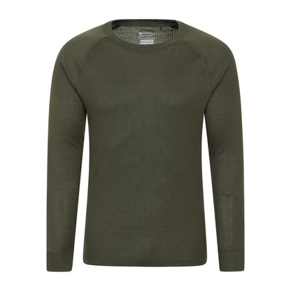 Khaki Green - Side - Mountain Warehouse Mens Talus Thermal Base Layer Set