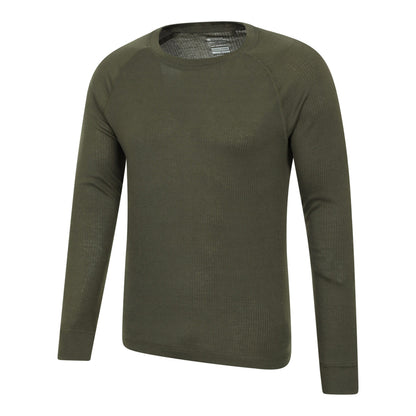 Khaki Green - Pack Shot - Mountain Warehouse Mens Talus Thermal Base Layer Set